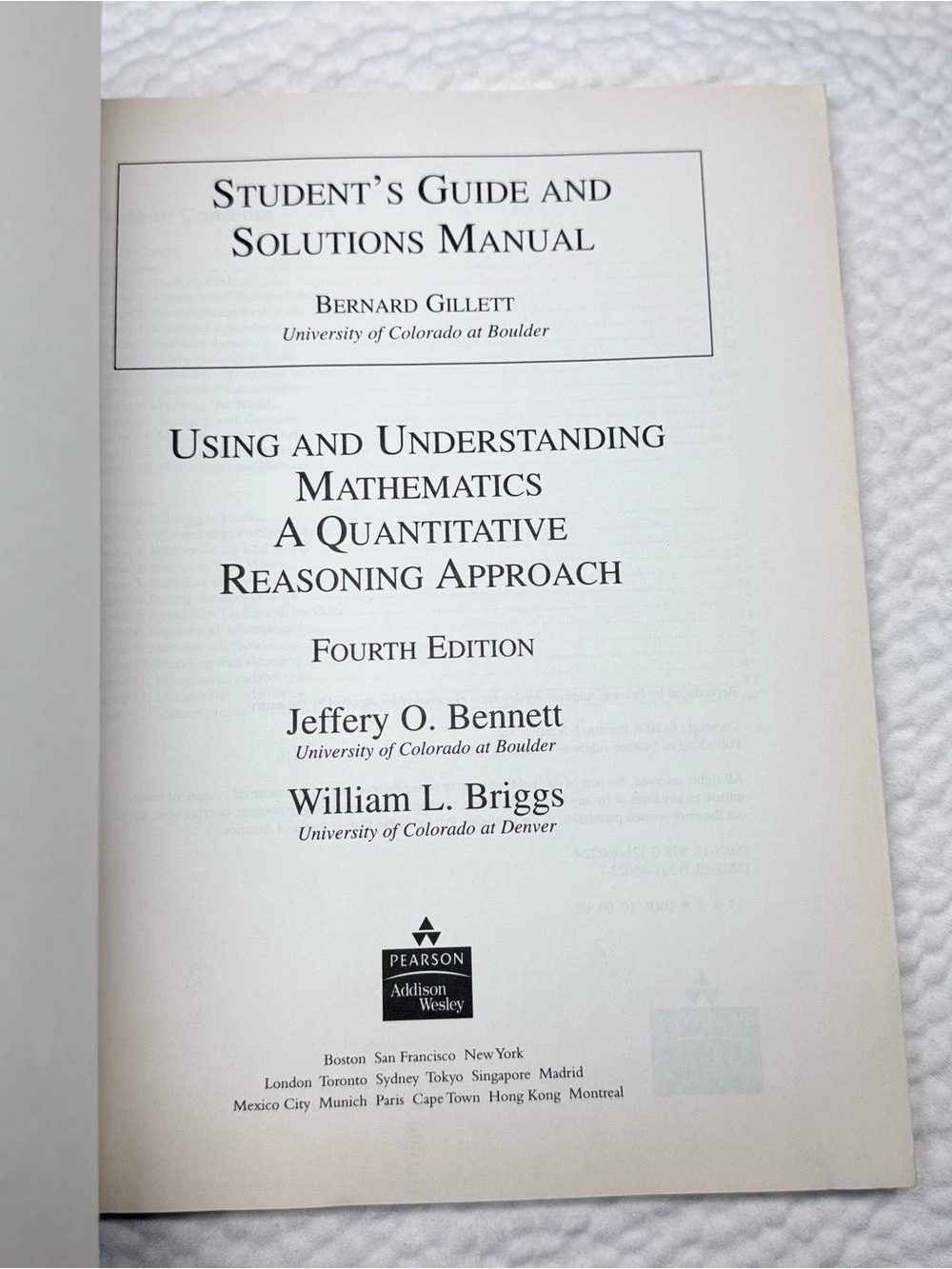 Using and Understanding Mathematics 4th Edition Study Guide & Solutions Manually - Picture 2 of 6